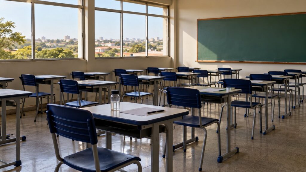 Fachada da sede da Prefeitura de Aparecida de Goiânia, responsável pelo concurso da Educação.