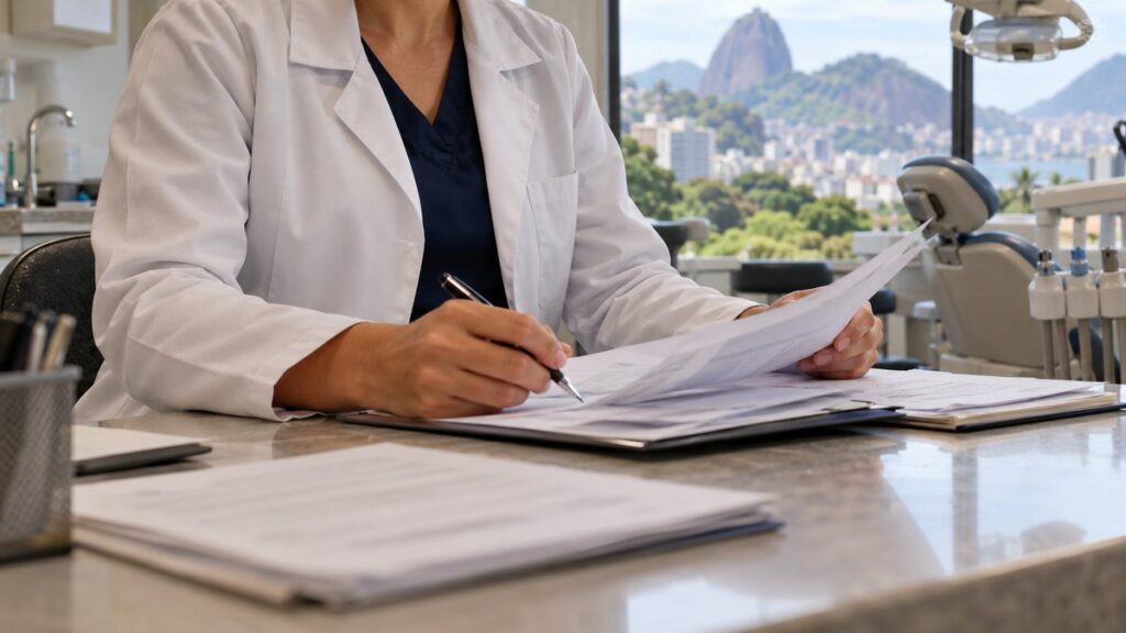 Fachada da sede do Conselho Regional de Odontologia do Rio de Janeiro.