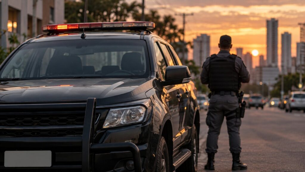 Fachada da sede da Polícia Militar de Pernambuco.