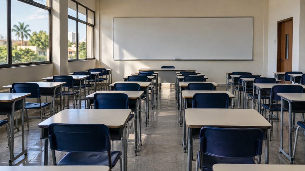 Fachada da sede da Secretaria de Estado da Educação do Piauí.