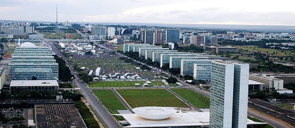 Esplanada dos Ministérios, em Brasília, sede do Ministério da Gestão e da Inovação