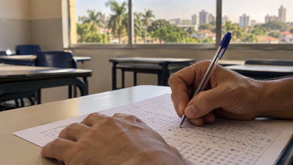 Fachada da sede da Secretaria Municipal de Educação de Cuiabá.
