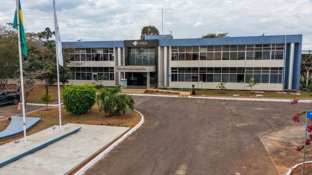Fachada da sede da Agência Nacional de Águas e Saneamento Básico, ANA.