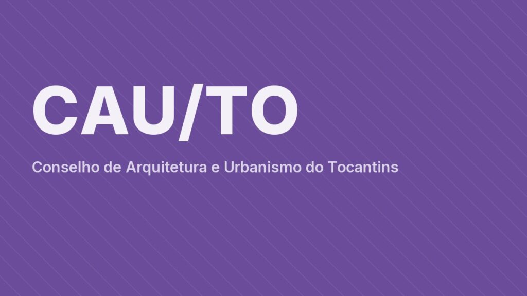 Sede do Conselho de Arquitetura e Urbanismo do Tocantins.