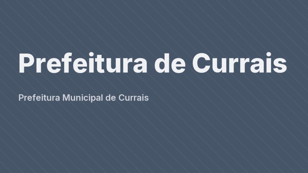 Sede da Prefeitura Municipal de Currais, no sul do Piauí.