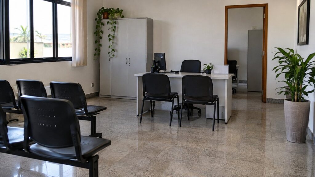 Fachada da sede da Defensoria Pública do Estado do Maranhão.