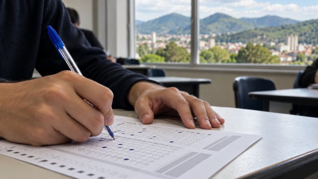 Fachada da sede do Instituto Federal de Educação, Ciência e Tecnologia do Sul de Minas, em Pouso Alegre.