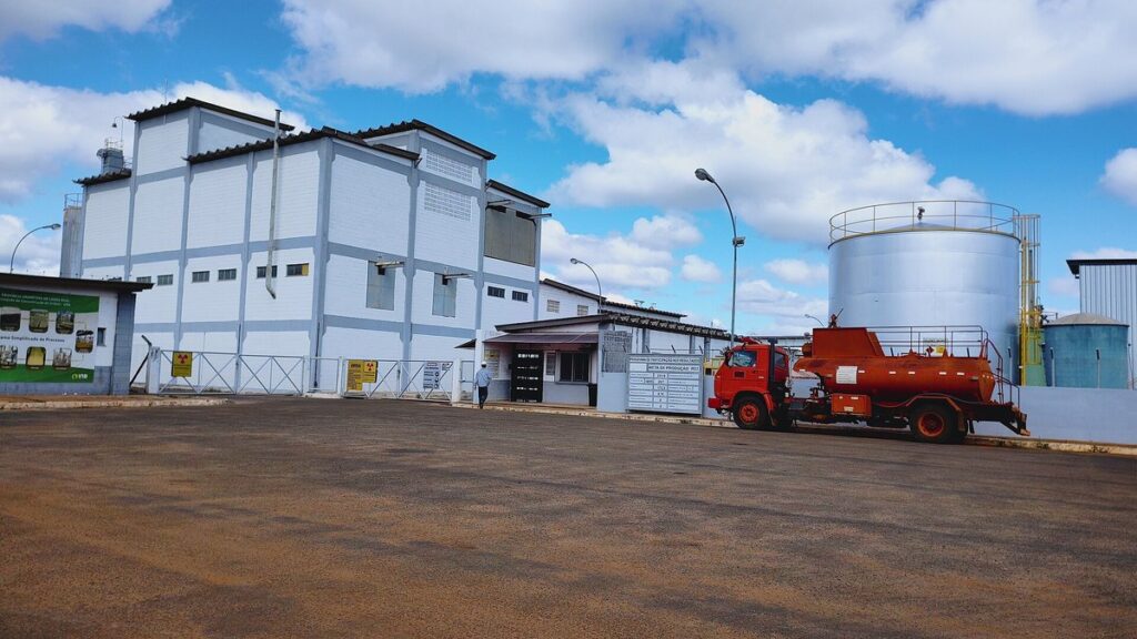 Fachada da sede das Indústrias Nucleares do Brasil, INB.