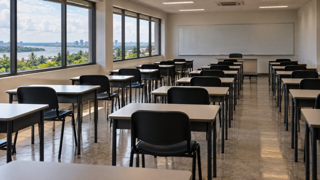 Fachada da sede da Secretaria Municipal de Finanças de Manaus, órgão responsável pelo concurso para Auditor Fiscal.