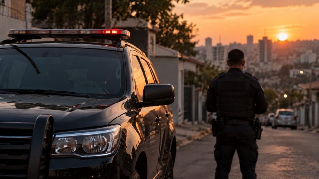 Fachada da sede da Polícia Civil de Minas Gerais.