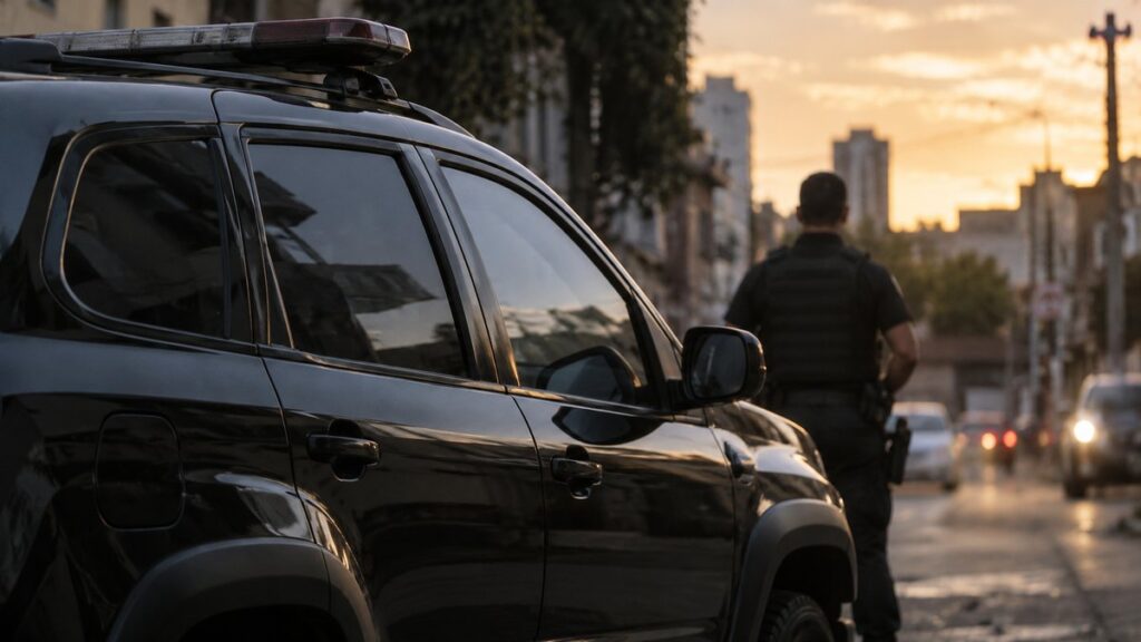 Fachada da sede da Polícia Civil de Minas Gerais.