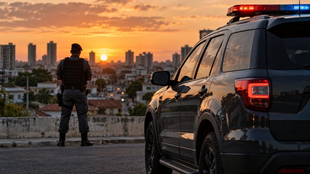 Fachada da sede da Polícia Militar do Rio Grande do Norte.