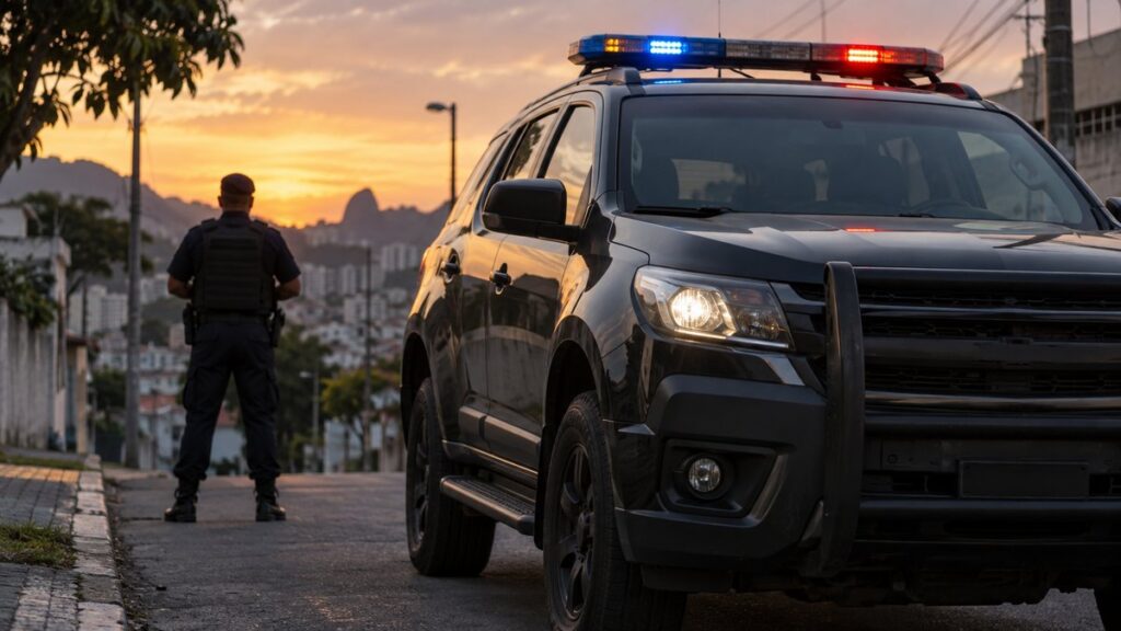 Fachada da sede da Polícia Militar do Estado do Rio de Janeiro.
