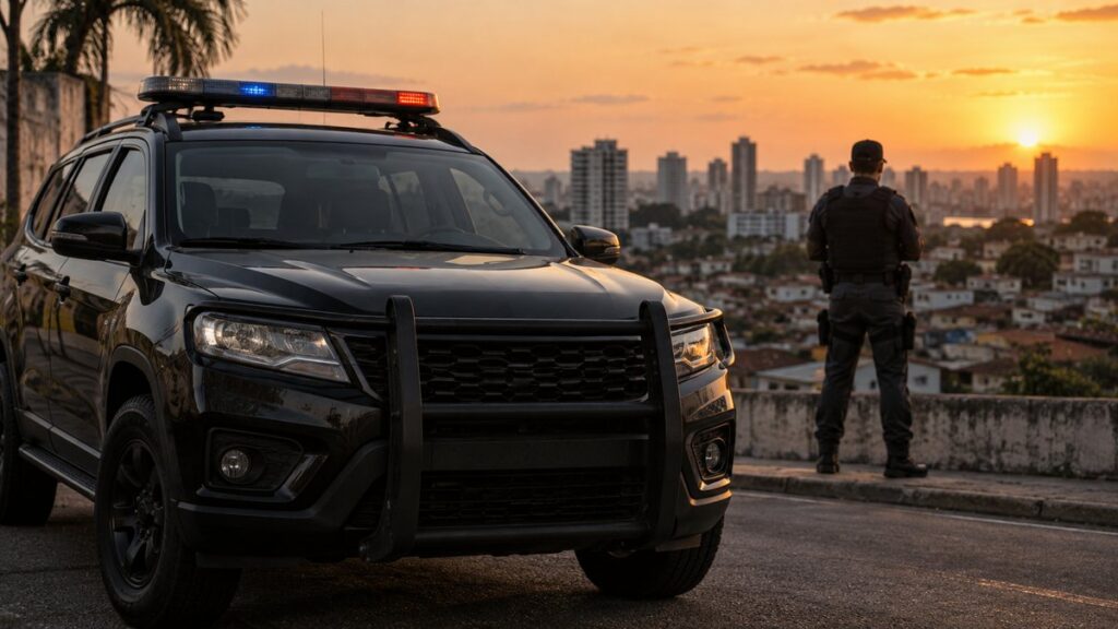 Fachada da sede da Polícia Militar de Pernambuco.