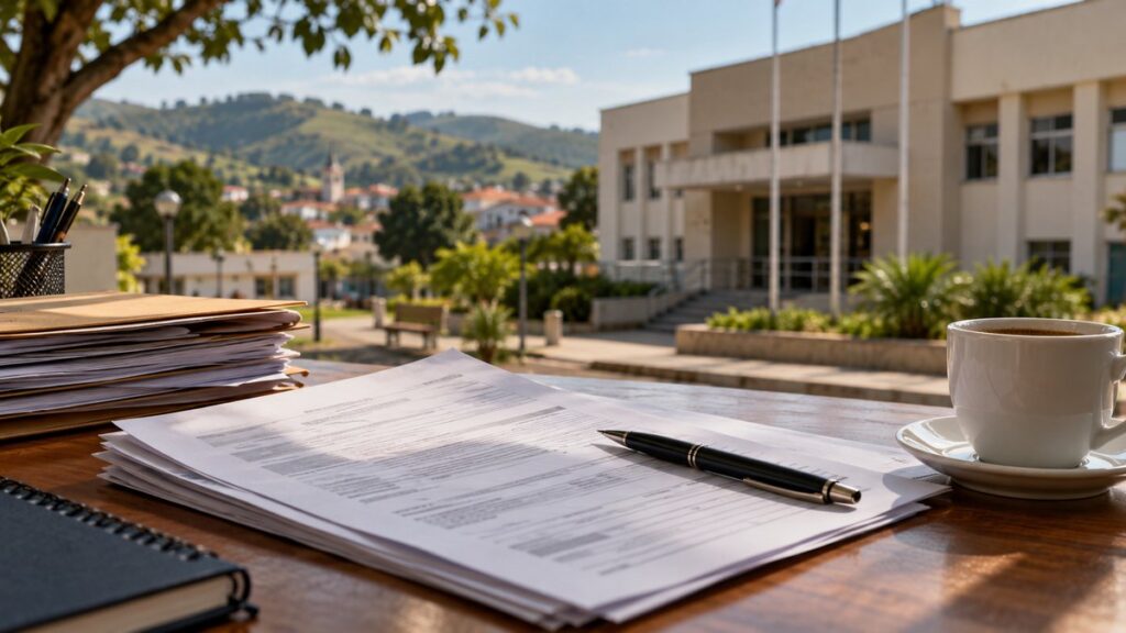 Fachada da sede da Prefeitura de Presidente Castello Branco, em Santa Catarina.