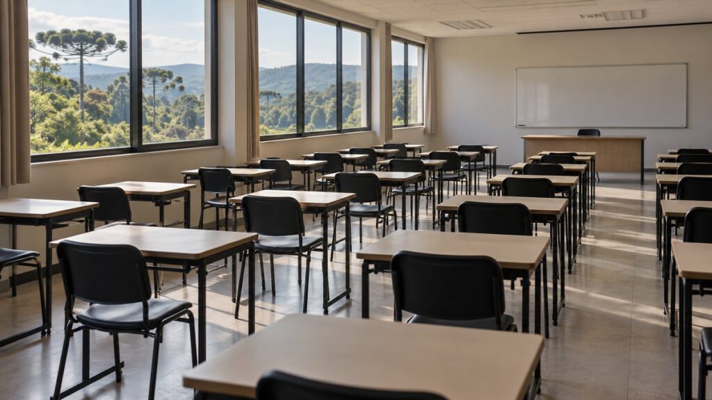 Sede do Instituto de Previdência dos Servidores do Município de Rio Negrinho, em Santa Catarina.
