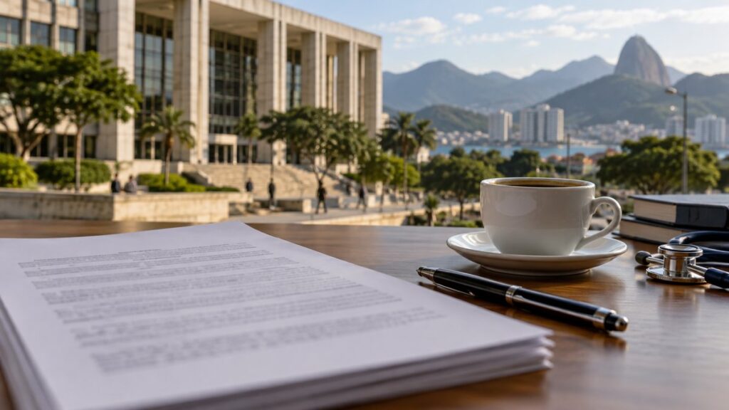 Fachada de hospital público no Rio de Janeiro em imagem relacionada à seleção da RioSaúde.