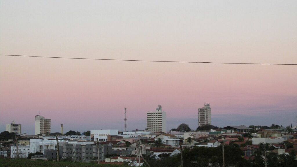Fachada da sede da Prefeitura de São Joaquim da Barra, no estado de São Paulo.