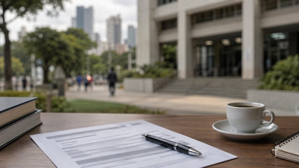 Fachada da sede da Secretaria da Educação do Estado de São Paulo.