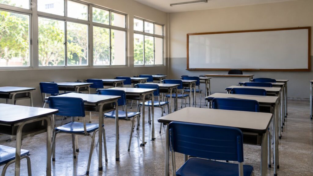 Fachada da sede da Secretaria de Estado da Educação do Amapá.