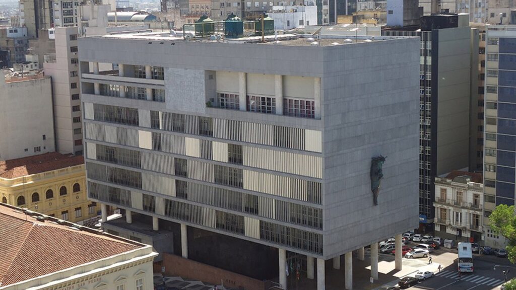 Fachada da sede do Tribunal de Justiça do Estado do Rio Grande do Sul.