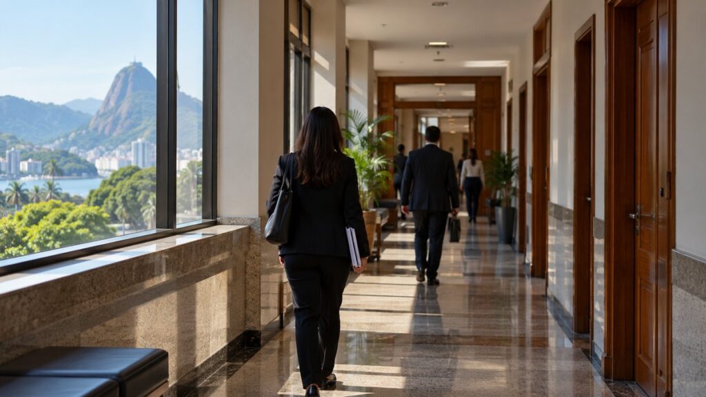 Fachada da sede do Tribunal Regional do Trabalho da 1ª Região, no Rio de Janeiro.