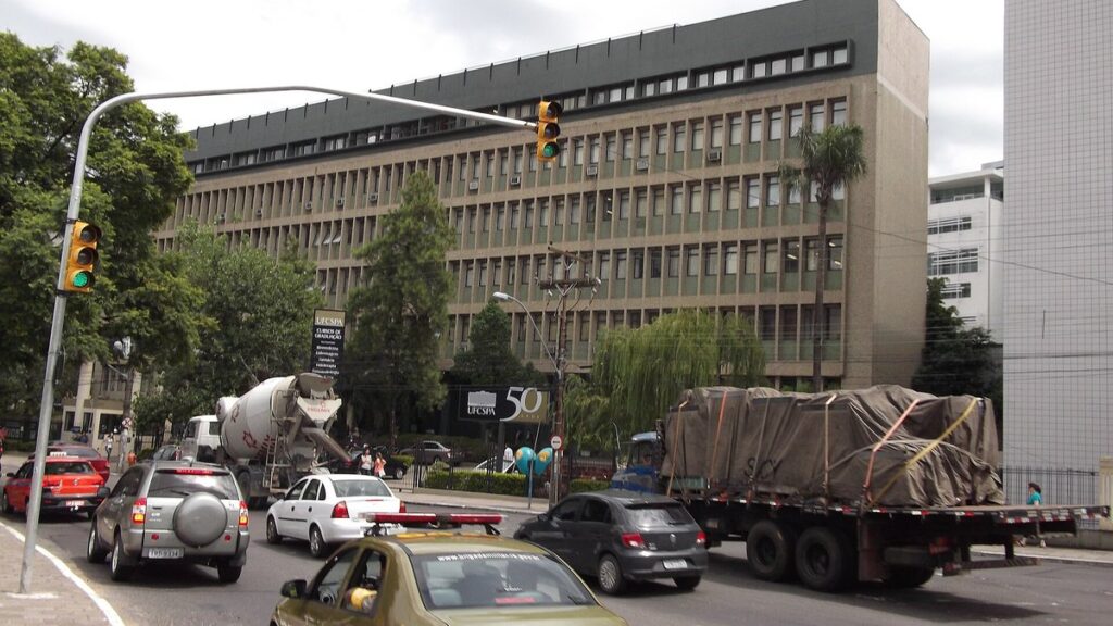 Sede da Fundação Universidade Federal de Ciências da Saúde de Porto Alegre, na capital do Rio Grande do Sul.