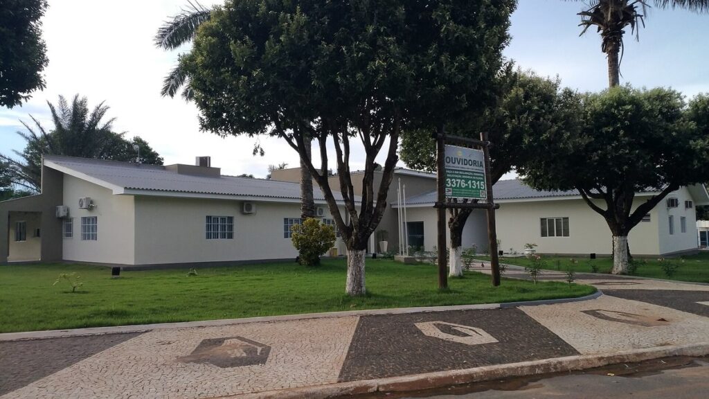 Sede da Prefeitura Municipal de Nobres, em Mato Grosso.